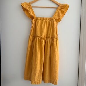Madewell Mustard Yellow Babydoll Mini Dress women’s size XS